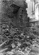 Collapsed building after the earthquake in Bali