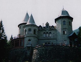 Castle of Casa Savoia in Gressoney-St.Jean