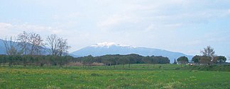 Der Montseny von Cardedeu aus gesehen