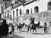 Život u Metropolitní katedrály, Guatemala, 1910