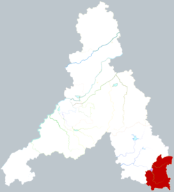 済南市中の鋼城区の位置