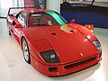 "A motor car designed primarily for the driver to enjoy driving fast." Ferrari F40