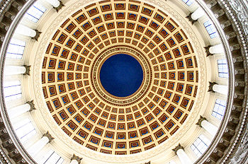 The cupola of Capitolio from inside, Havana, Cuba, December 2006