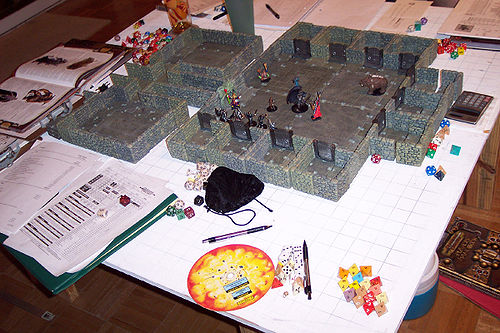 Dungeons & Dragons game in progress