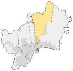 Location of Ciudad Jardín