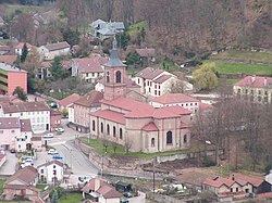 Église de Bruyères vue de l'Avison
