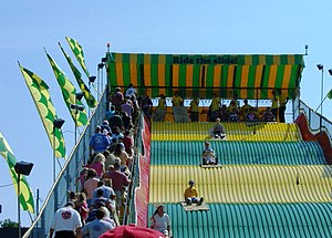 Giant slide, Minnesota State Fair, Falcon Heig...