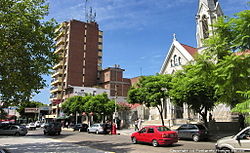 Церква Непорочного зачаття на центральній площі Монте-Гранде