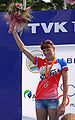 Irina Abysova with her World Cup silver medal in Tiszaújváros, 2009.