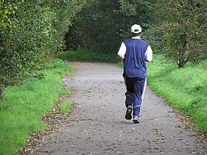 English: Jogging at Cranny Good for your healt...