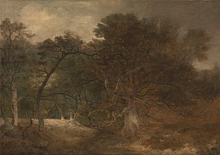 Paisagem florestal perto de Norwich (1810–1812), Yale Center for British Art