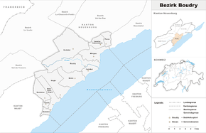 Karte von District de Boudry