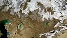 Satellite image of Kazakhstan (November 2004) Kazakhstan BMNG.jpg