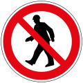 Für Fußgänger verboten