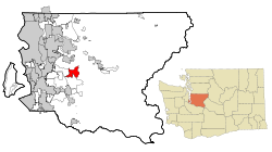 Location of Mirrormont, Washington