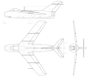 vue en plan de l’avion