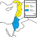 Geographical distribution of Levantine Arabic.