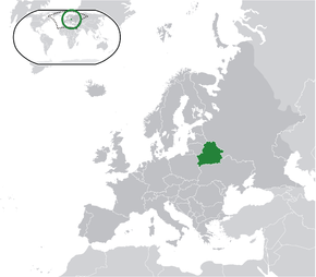 Poloha Běloruska