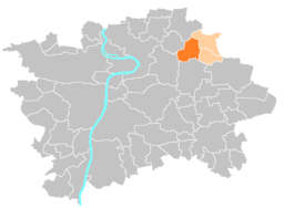 Location map municipal district Prague - Praha 19 Kbely.PNG