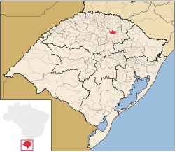 Localização de Coxilha no Rio Grande do Sul