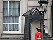 A sentry of the Jamaica Defence Force at Buckingham Palace forming the Queen's Guard, 2007 London - panoramio (154).jpg