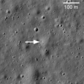 Módulo de pouso Luna-17. A foto foi tirada da órbita da espaçonave LRO em março de 2010