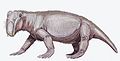 Lystrosaurus - ең кең тараған синапсид.