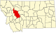 Карта штата с выделением округа Льюис и Кларк