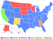 Map of Most Commons Surnames in the United States by State Map of Most Commons Surnames in the United States by State.svg