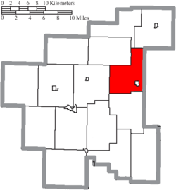 Location of Marion Township in Noble County