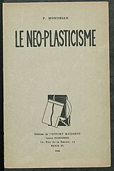 De Stijl -ryhmän julkaisun Le Neo-plasticismen kansi.