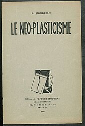 Piet Mondrian: Le Néo-Plasticisme, 1920 