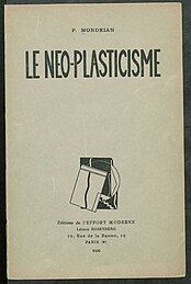 Piet Mondrian: Le Néo-Plasticisme, 1920