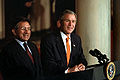 Pervez Musharraf and George W. Bush (from www.whitehouse.gov)