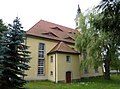 Kirche Naundorf, Blick vom Friedhof