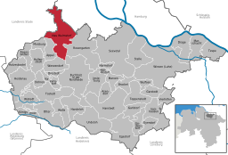 Läget för kommunen Neu Wulmstorf i Landkreis Harburg