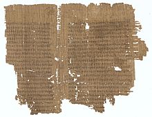 Description de l'image Papyrus 8 - Staatliche Museen zu Berlin inv. 8683 - Acts of the Apostles 4, 5 - recto.jpg.