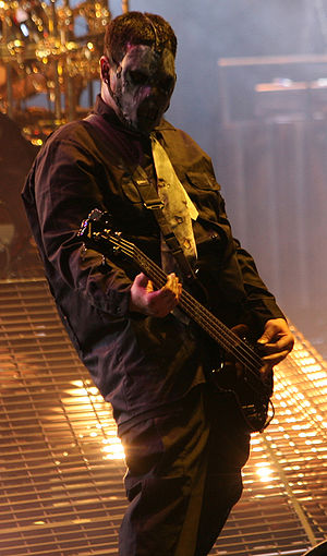 Bassist Paul Gray of Slipknot at the mayhem fe...