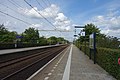 Station Voorhout gezien in de richting van Noordwijkerhout (geen monument)