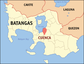 Cuenca na Batangas Coordenadas : 13°55'N, 121°3'E