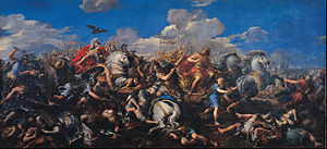 П'єтро да Кортона - Александр Македонський здобув перемогу над Дарієм у битві при Гавгамелах