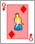 Playing card diamond Q.svg