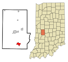 Location in the state of Indiana