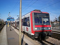 Rame Z 20500, prête à assurer une mission omnibus PERI (actuellement PICI) de Meaux à Paris.