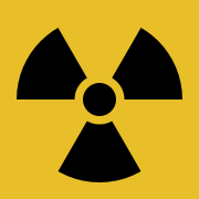 Radiation hazard symbol.