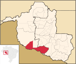 Localização de Costa Marques em Rondônia
