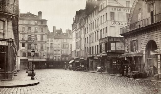 Rue de la Lingerie år 1865.