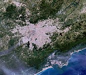 Satellietafbeelding van São Paulo