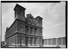 Front and side view of the Church of the Gesú in Philadelphia