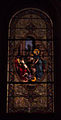 Un vitrail représentant saint Cyr et sainte Julitte.
